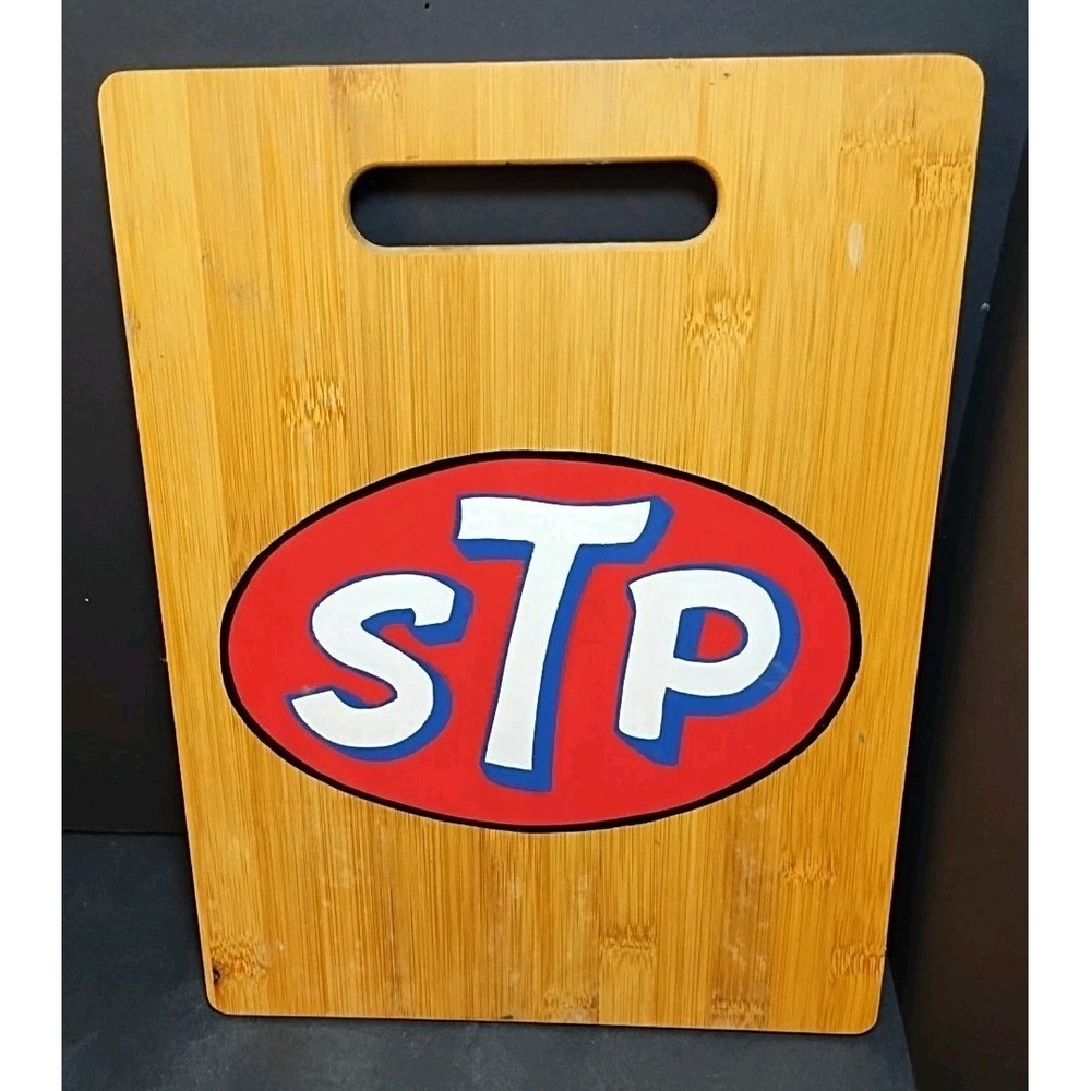 STP 12"‎ Cutting Board Vintage Motor Oil Logo Decorative